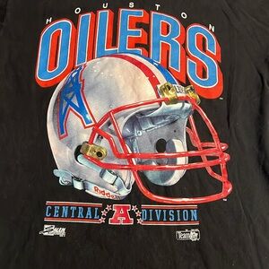 Vintage Salem Houston Oilers Graphic T-Shirt 1992 Single Stitch size L